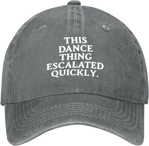 This Dance Thing Escalated Quickly Hat for Womens Aesthetic Washed Distressed in Kuwait