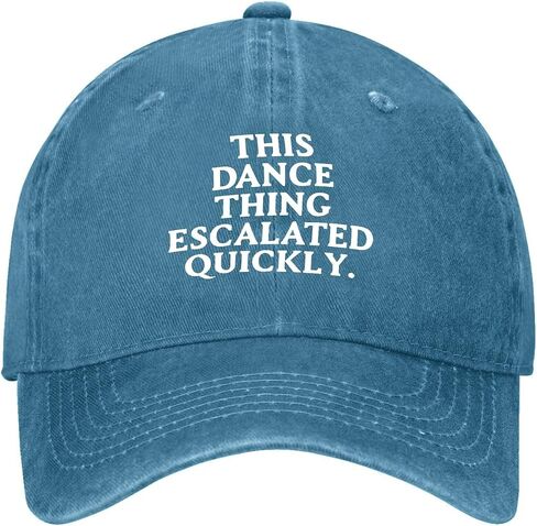 This Dance Thing Escalated Quickly Hat for Womens Aesthetic Washed Distressed in Kuwait