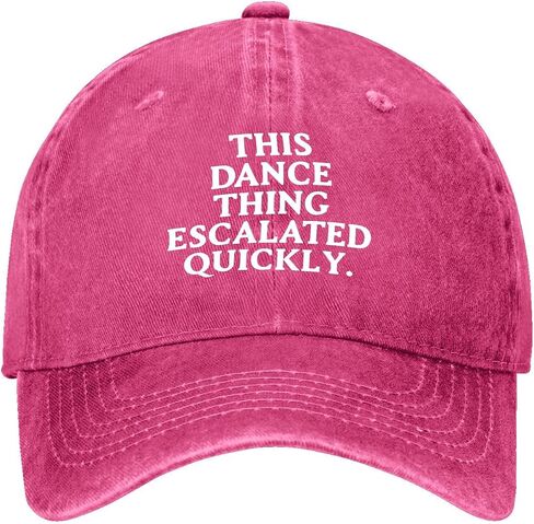 This Dance Thing Escalated Quickly Hat for Womens Aesthetic Washed Distressed in Kuwait