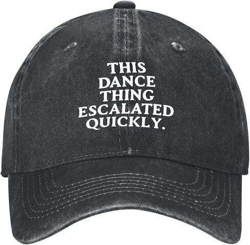 This Dance Thing Escalated Quickly Hat for Womens Aesthetic Washed Distressed in Kuwait