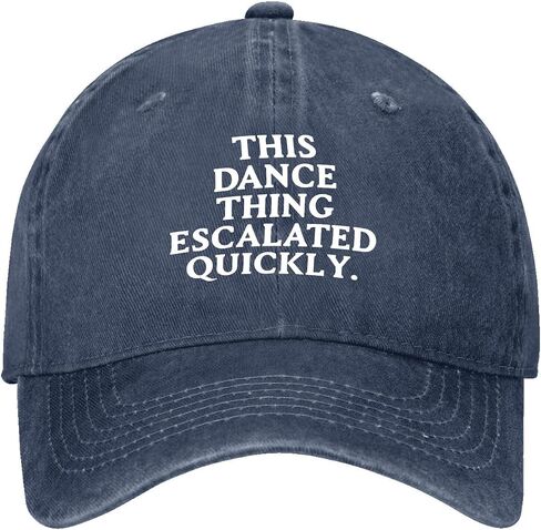 This Dance Thing Escalated Quickly Hat for Womens Aesthetic Washed Distressed in Kuwait