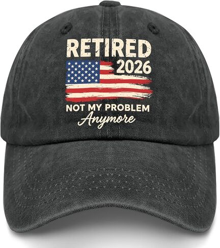 Retired 2026 Not My Problems Anymore Hats for Men Low Profile Washed Distressed in Kuwait
