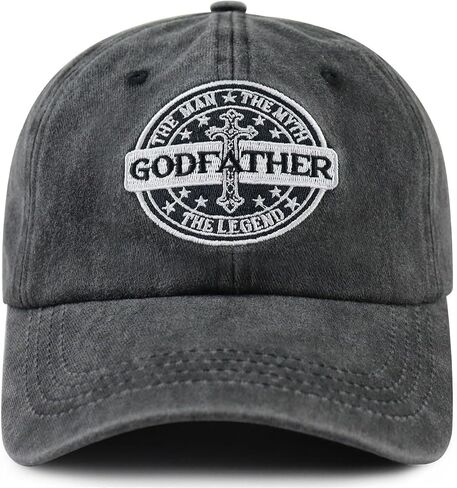 Goyklrb Godfather Hat for Men, Adjustable Cotton Embroidered The Man The Myth The Legend Baseball Cap in Saudi Arabia