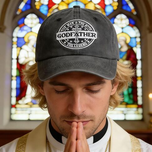 Goyklrb Godfather Hat for Men, Adjustable Cotton Embroidered The Man The Myth The Legend Baseball Cap in Saudi Arabia
