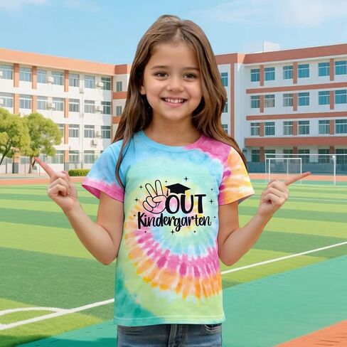 Kids Last Day of School Shirt Out Kindergarten Happy Graduation Tshirt Boys Girls Funny End of Year Summer Vacation Top in Kuwait