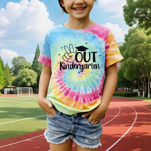 Kids Last Day of School Shirt Out Kindergarten Happy Graduation Tshirt Boys Girls Funny End of Year Summer Vacation Top in Kuwait