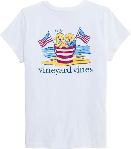 Vineyard Vines Girls' Girls' Beach Bucket Puppies Short-Sleeve Pocket Tee in Kuwait