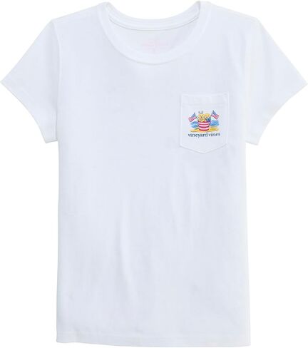 Vineyard Vines Girls' Girls' Beach Bucket Puppies Short-Sleeve Pocket Tee in Kuwait