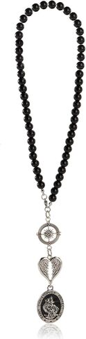 SANDOO Saint Christopher Medal for Car Hanging - Elegant St Christopher Protection Charm for Car Rear View Mirror, Ideal Religious Travel Protection Gift for New Car Owners (Cross) in Saudi Arabia