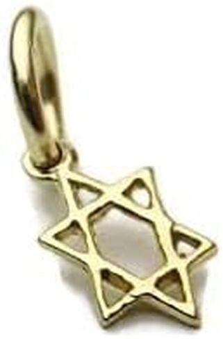 Star of David Tiny 14k Yellow Gold Charm pendant in Saudi Arabia