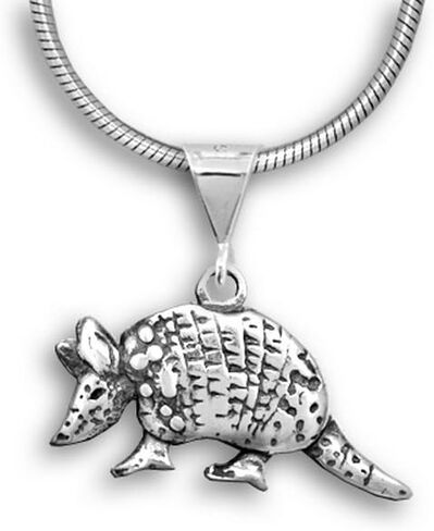 Sterling Silver Possum Pendant for Necklace – Opossum Pendant for Women – Handcrafted in the USA Possum Jewelry in Saudi Arabia