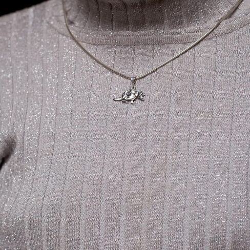 Sterling Silver Possum Pendant for Necklace – Opossum Pendant for Women – Handcrafted in the USA Possum Jewelry in Saudi Arabia
