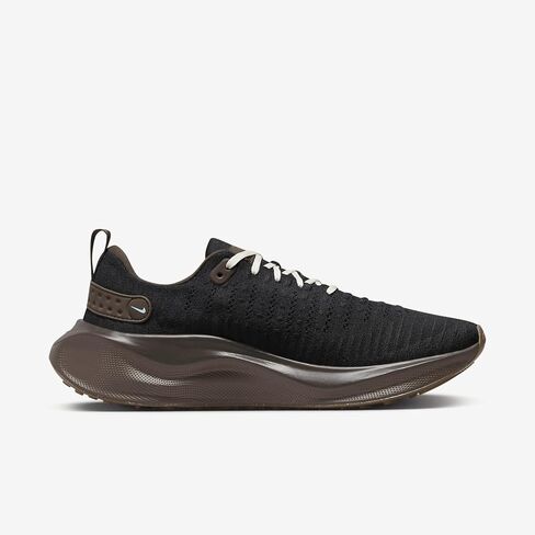 Nike InfinityRN 4 Men's Road Running Shoes (FZ3652-010, Black/Velvet Brown/Earth/Baroque Brown) Size 7.5 in Kuwait