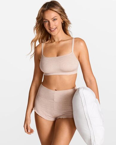 Women's Natrelax Bralette - No Underwire Cami Bras Unlined Wireless Comfort Ribbed Sleep Soft Pullover in Saudi Arabia