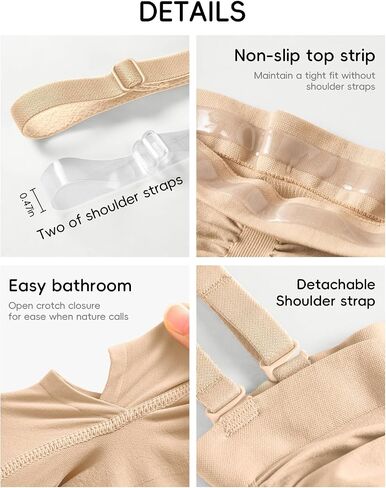 Strapless Shapewear for Women with Tummy Control, Seamless Sculpting Bodysuit for Workouts and Daily Wear Comfortable in Saudi Arabia