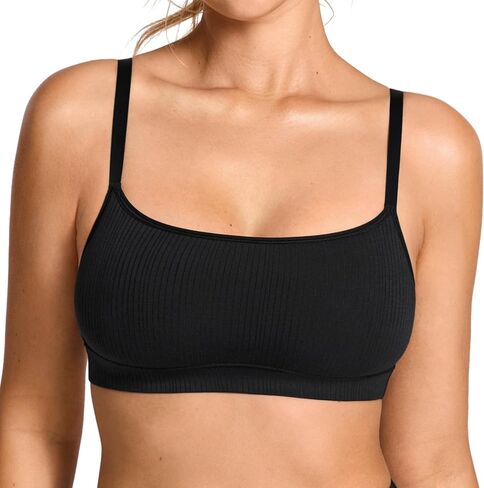 Women's Natrelax Bralette - No Underwire Cami Bras Unlined Wireless Comfort Ribbed Sleep Soft Pullover in Saudi Arabia