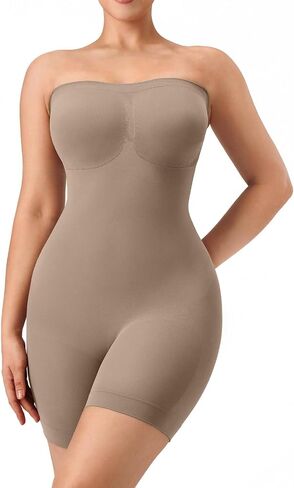 Strapless Shapewear for Women with Tummy Control, Seamless Sculpting Bodysuit for Workouts and Daily Wear Comfortable in Saudi Arabia
