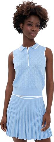 Greyson Women's Pointelle Polo Top in Saudi Arabia
