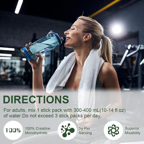 OMOGS Creatine Monohydrate + BCAA Powder, Supports Muscles, Energy, Strength, ATP Production & Endurance, for Women & Men, Keto, Vegan, Gluten-Free in Saudi Arabia