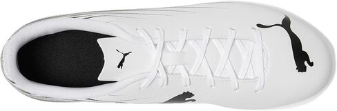 حذاء ATTACANTO Firm للرجال من Puma، حذاء كرة قدم للأرضيات الصناعية، Puma White-Puma Black، 10.5 in Kuwait