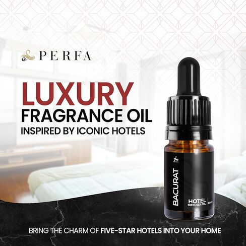 Hotel Diffuser Oil 10ml - Inspired by Luxury Hotel - Long Lasting Diffuser Oil for Home, Spa, Ultrasonic and Waterless Diffusers, Humidifiers & Candles - Bac.car.at Hotel Inspired Scent by Perfa in Saudi Arabia