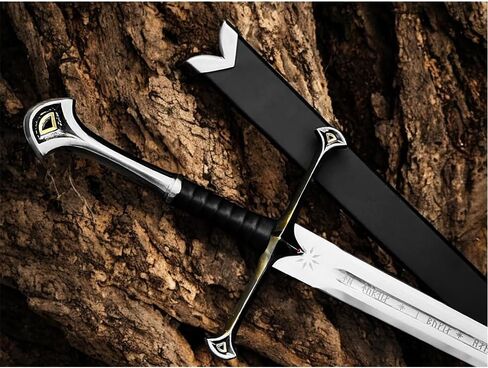 Handmade Steel Sword 40" | Fantasy Movie Replica Viking Sword with Sheath | Medieval Collectible Blade for Cosplay, Roleplay & Display | Gift for Him – Stainless Steel Handmade Sword in Saudi Arabia