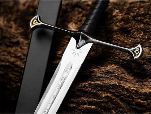 Handmade Steel Sword 40" | Fantasy Movie Replica Viking Sword with Sheath | Medieval Collectible Blade for Cosplay, Roleplay & Display | Gift for Him – Stainless Steel Handmade Sword in Saudi Arabia