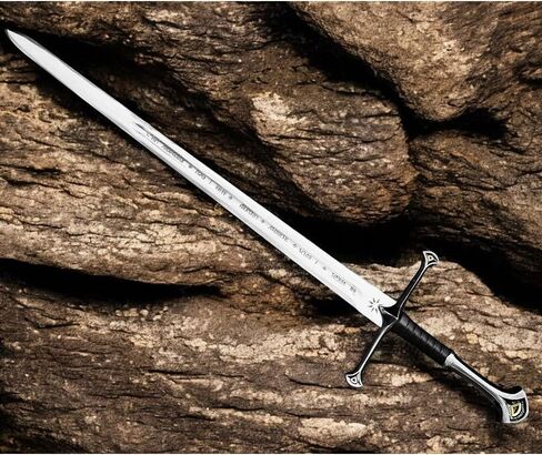 Handmade Steel Sword 40" | Fantasy Movie Replica Viking Sword with Sheath | Medieval Collectible Blade for Cosplay, Roleplay & Display | Gift for Him – Stainless Steel Handmade Sword in Saudi Arabia