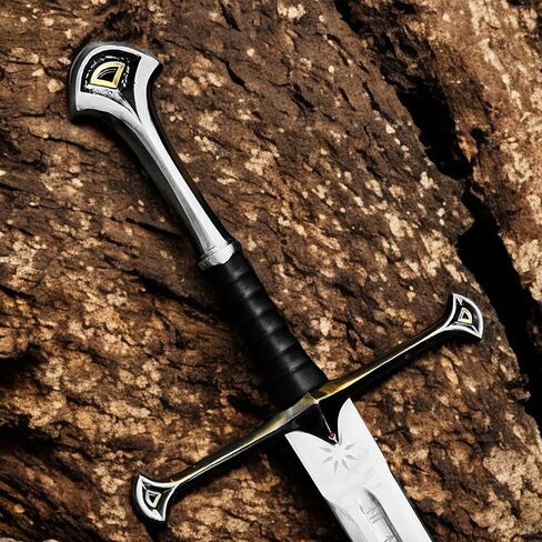 Handmade Steel Sword 40" | Fantasy Movie Replica Viking Sword with Sheath | Medieval Collectible Blade for Cosplay, Roleplay & Display | Gift for Him – Stainless Steel Handmade Sword in Saudi Arabia