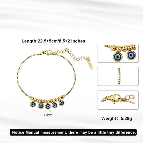 Evil Eye Anklet Bracelet 14K Gold Plated Evil Eye Ankle Bracelet Beach Foot Chain Jewelry Gifts for Women in Kuwait