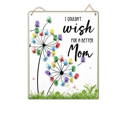 DIY Custom Our First Mother's Day Together Mommy & Baby Handprint Signs, Baby First Mothers Day Gifts for Babies, Toddler And Mom Mother's Day Crafts Plaque, Memory Keepsake Baby Milestone Photo Props in Kuwait