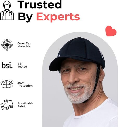 Ribcap Baseball Cap Medical Grade Protective Helmet | Navy Blue | Soft Helmet for Epilepsy | Protective Hat for Seizures in Saudi Arabia