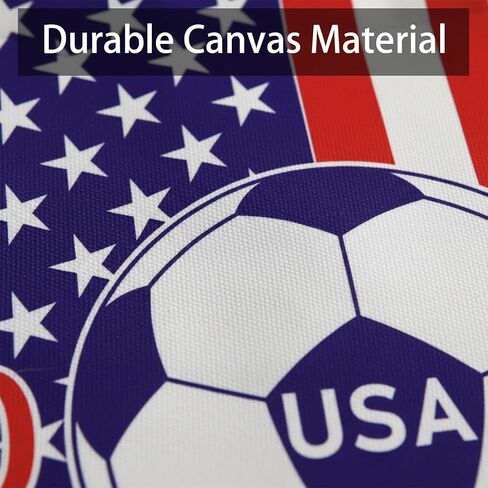 World Cup USA Flag Soccer Bags 2026 Canvas Beach Tote with Handles Soccer Stripes and Stars American Flag Purse for Women World Cup Merchandise Soccer Match Day Patriotic Accessories in Saudi Arabia