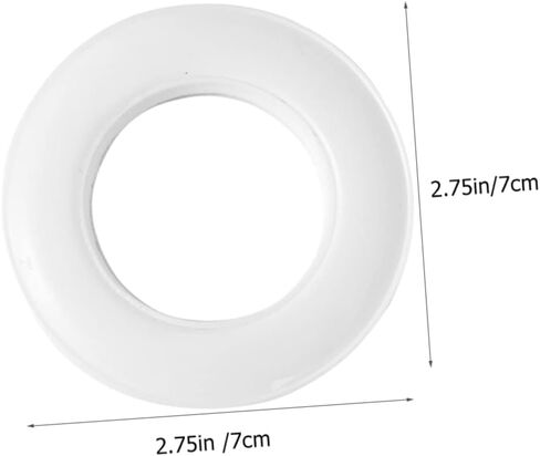 PRETYZOOM 4pcs Plastic Drapery Rings Clip Rings for Curtains Easy Install Drapery Grommets Window Curtain Clips Hooks in Saudi Arabia