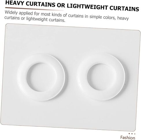 PRETYZOOM 4pcs Plastic Drapery Rings Clip Rings for Curtains Easy Install Drapery Grommets Window Curtain Clips Hooks in Saudi Arabia
