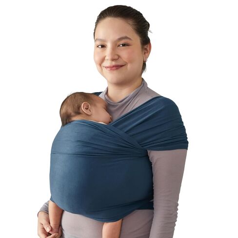Ergobaby مستدامة متماسكة Aura Baby Carrier Wrap للولود الجديد إلى طفل صغير (8-25 جنيه) ، الماس الزيتون in Kuwait