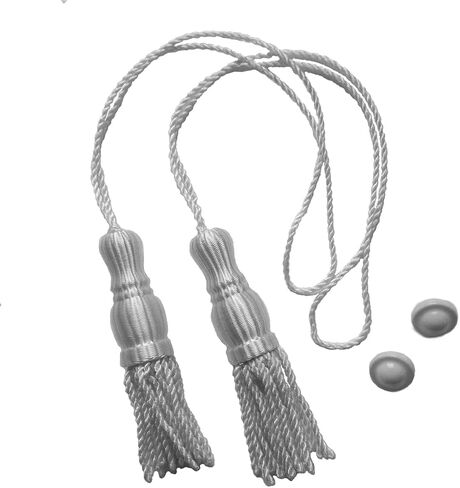 2-Pack Roller Window Shade Hourglass White Tassels with Screw Buttons in Saudi Arabia