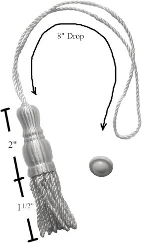 2-Pack Roller Window Shade Hourglass White Tassels with Screw Buttons in Saudi Arabia
