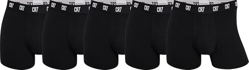 CR7 Men's Trunk 5-PACK in Travel Zip Bag [Black & Gold] (Large) in Saudi Arabia
