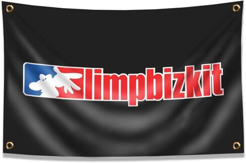 eksent Bizkit Flag Banner Rock Music Band Tapestry 3x5ft (HD Printing, Durable 150D Polyester) for Garage Man Cave in Saudi Arabia