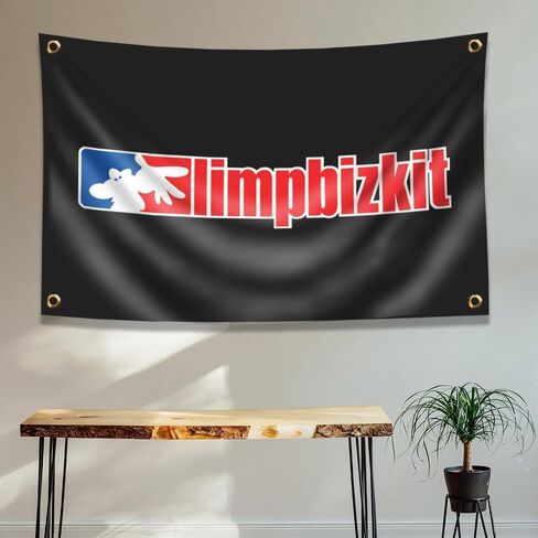 eksent Bizkit Flag Banner Rock Music Band Tapestry 3x5ft (HD Printing, Durable 150D Polyester) for Garage Man Cave in Saudi Arabia