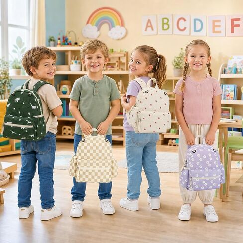Corduroy Toddler Backpack for Boys & Girl, Cute Kids Backpacks/Small Bookbag 2-4 Preschool Kindergarten Backpack - Dinosaur in Saudi Arabia