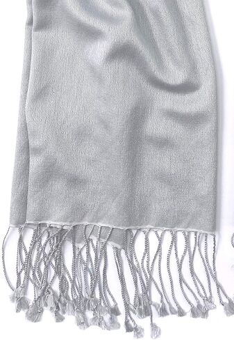 Pashmina/Silk Wrap Silver Grey in Kuwait