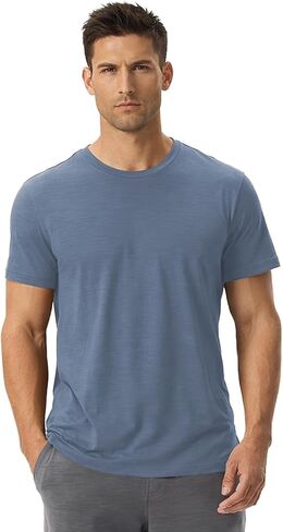 100% Pure 15.5 Micron Merino Wool T-Shirt for Men - 180g Ultra-Rare Luxury, Lightweight, Moisture Wicking Athletic Short in Saudi Arabia