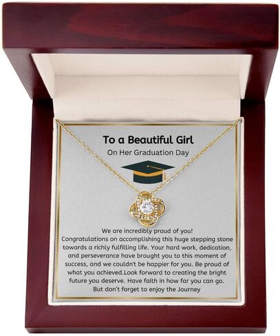 Graduation Gift For Her, 2026 Grad Love Knot/Alluring Necklace, College Graduation, High school graduate, graduation keepsake in Saudi Arabia