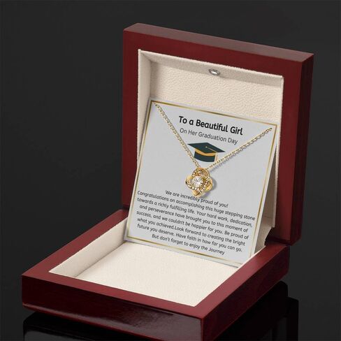 Graduation Gift For Her, 2026 Grad Love Knot/Alluring Necklace, College Graduation, High school graduate, graduation keepsake in Saudi Arabia