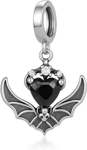Bat Charms for Bracelets 925 Sterling Silver Halloween Gothic Charms Halloween Bat Jewelry Gifts for Women in Kuwait