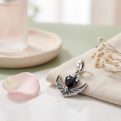 Bat Charms for Bracelets 925 Sterling Silver Halloween Gothic Charms Halloween Bat Jewelry Gifts for Women in Kuwait