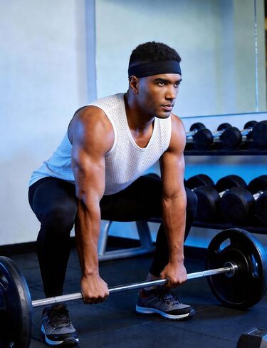 Kissonic Mens Mesh Tank Tops Workout Quick Dry Sleeveless Shirts Summer Mesh Tees for Gym in Kuwait