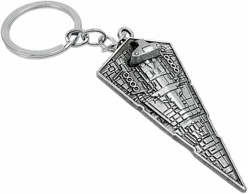 Imperial Star Destroyer Keychain – Space Fleet Warship Metal Key Ring, Sci-Fi Spaceship Collectible for Fans and Gamers in Saudi Arabia